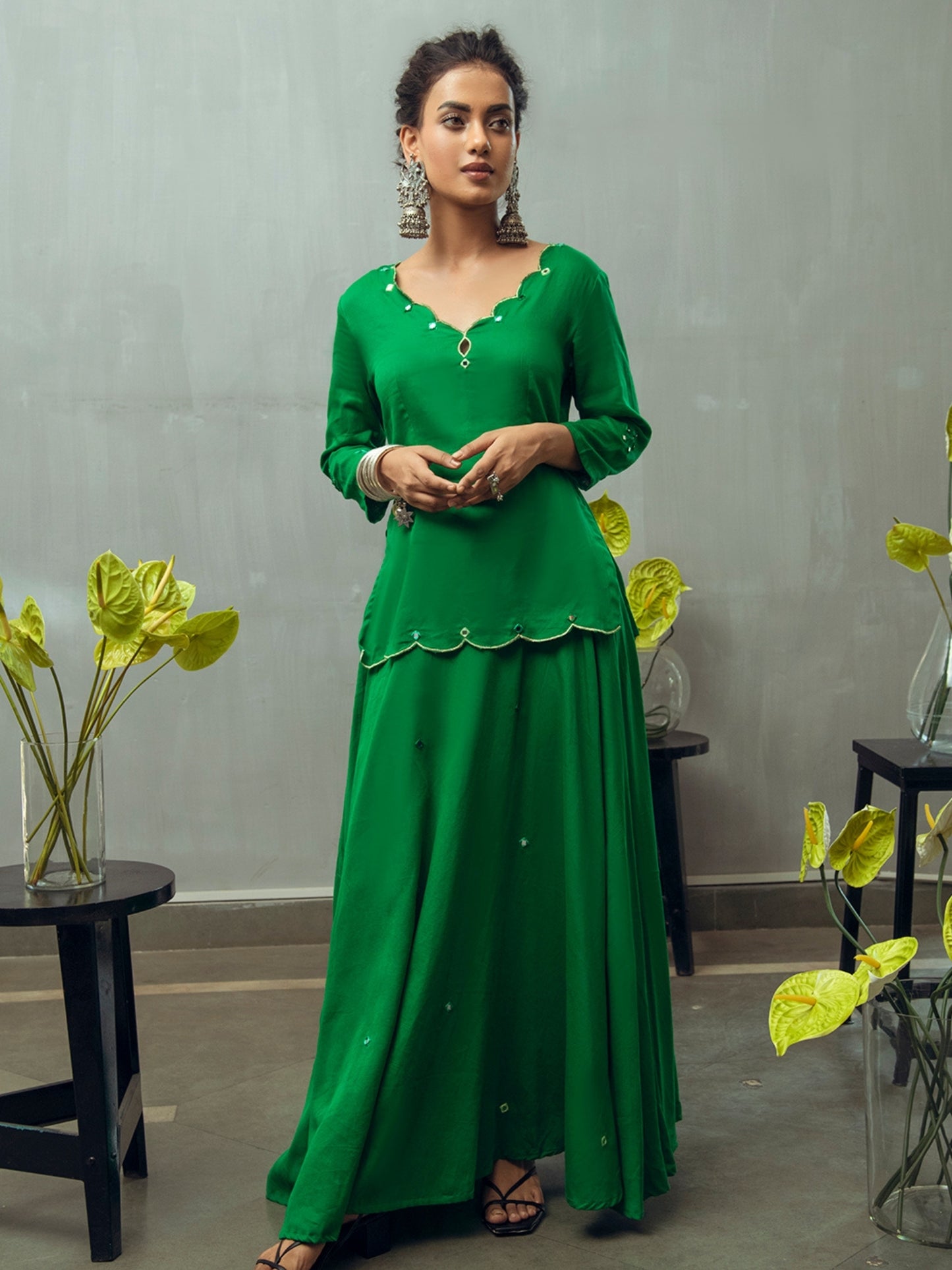 Madhavai Lehanga Set with Dupatta