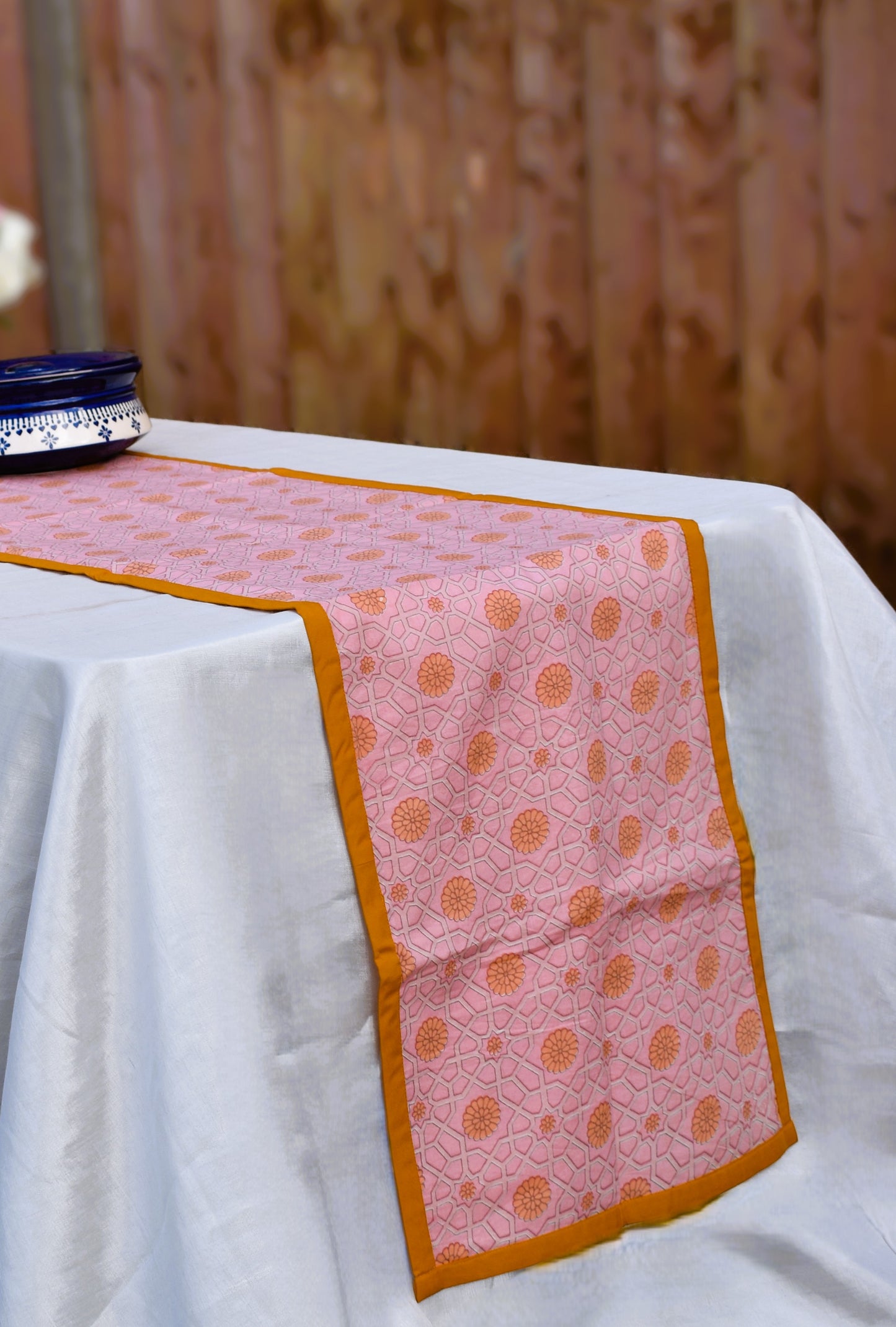 Manthara - Pink Floral Table runner