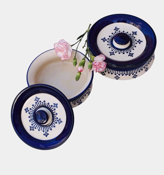 Badal - Blue Pottery Serving Handi