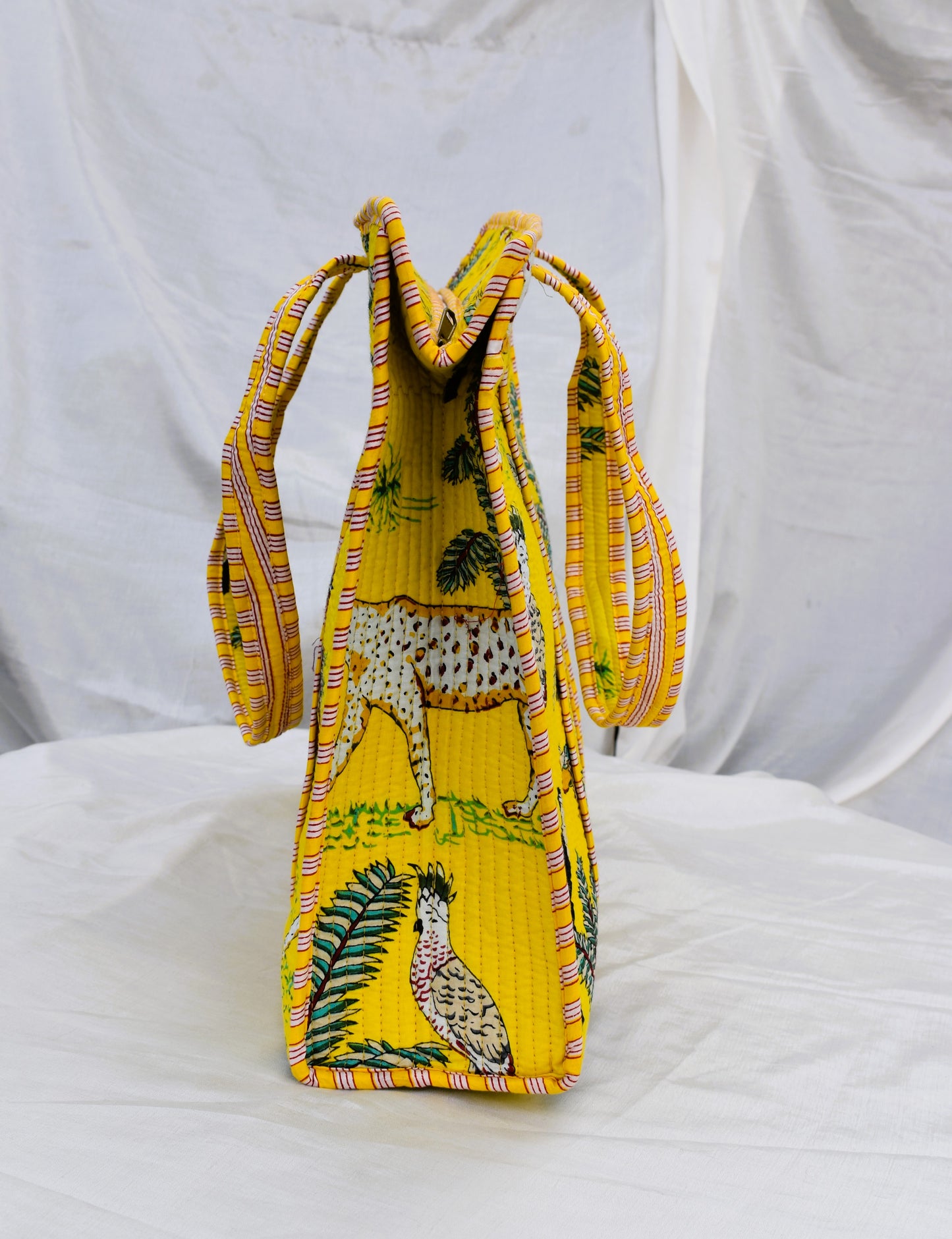 Yellow Zebra Tote Bag