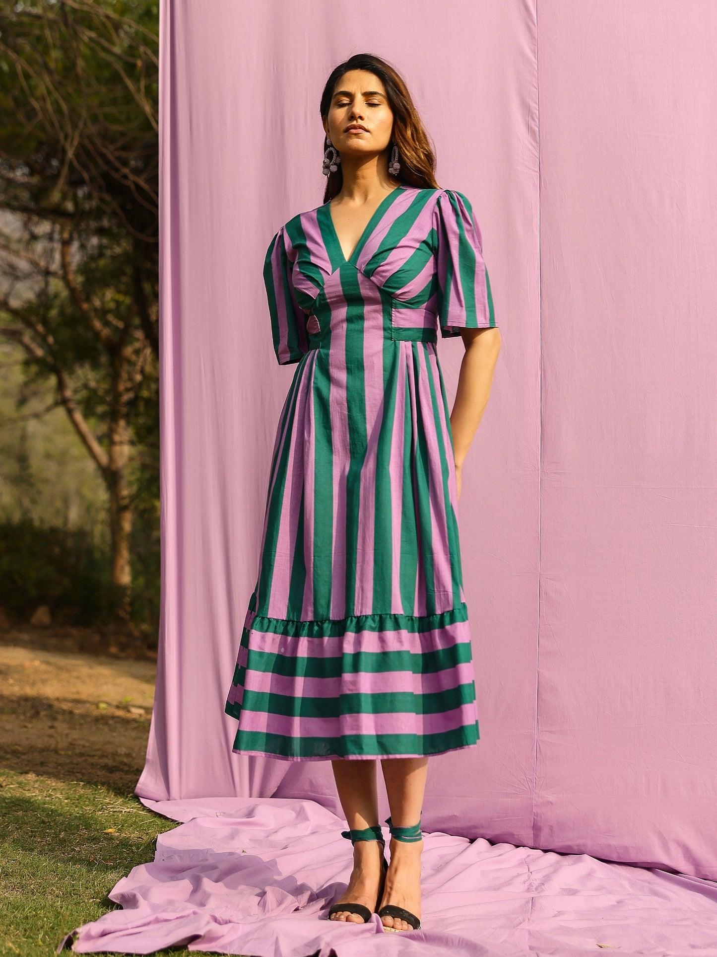 Meadow Mint Stripe Dress
