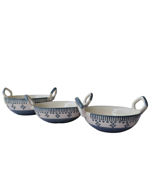 Badal - Blue Pottery Serving Kadai