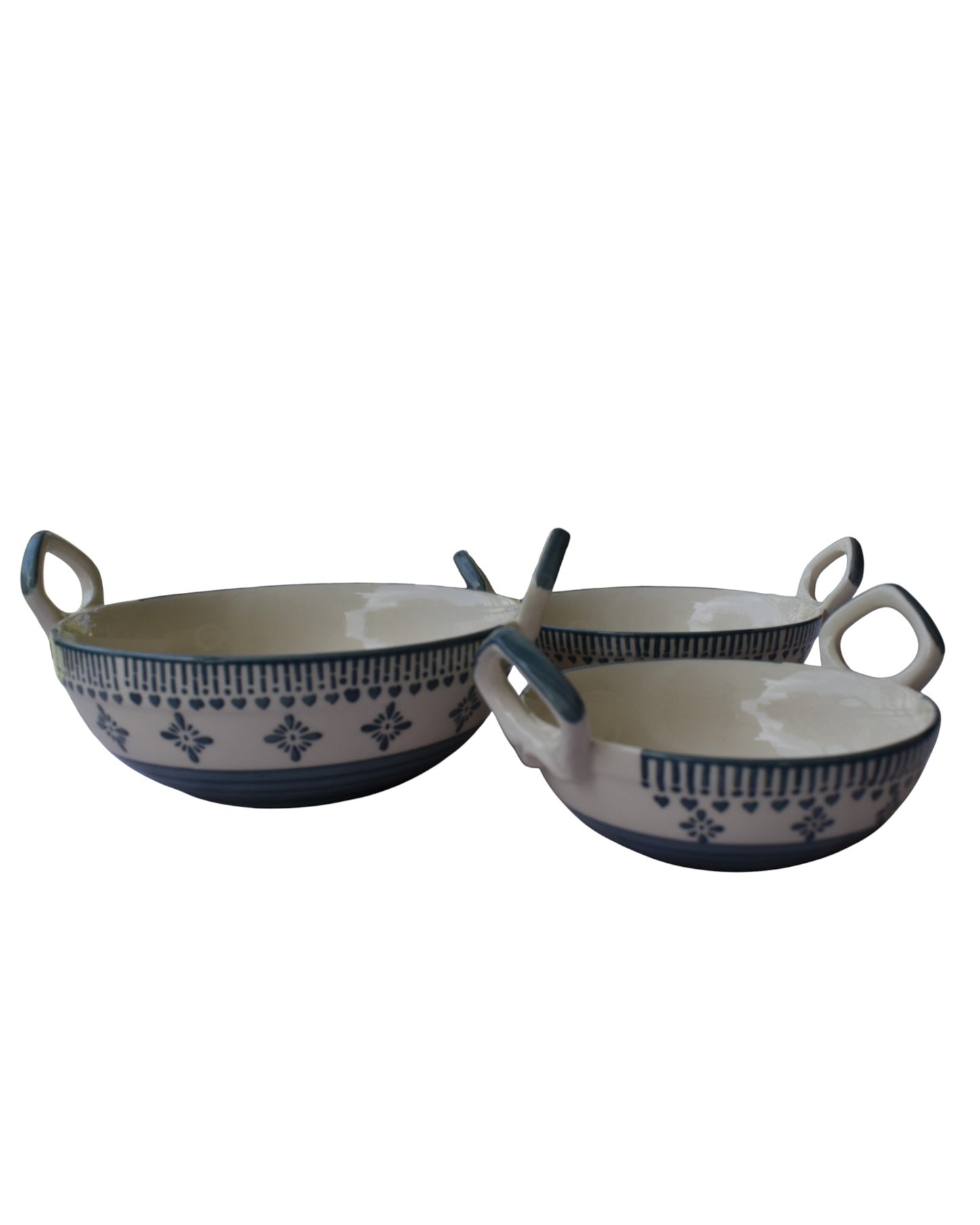 Badal - Blue Pottery Serving Kadai