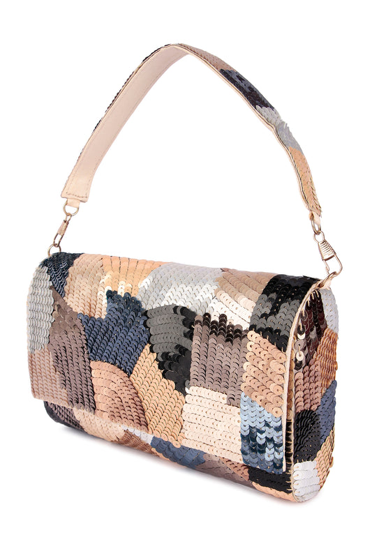 Sequin fiesta clutch