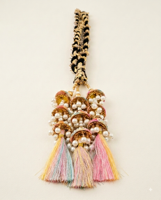 Multicoloured parandi hair accessory