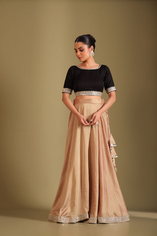 Jhalak Blouse with Lehenga and Dupatta- set of 3