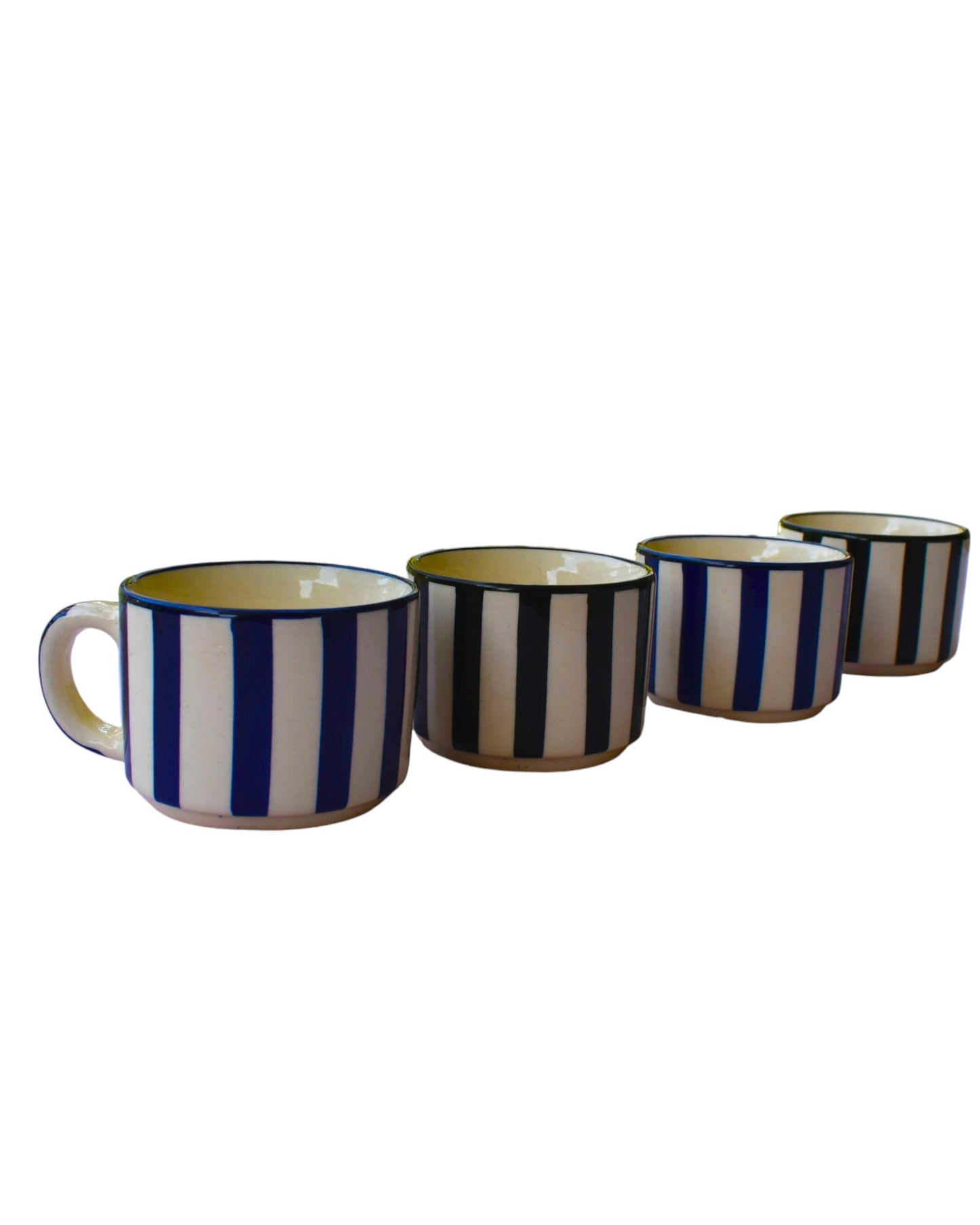 Black & Blue Ceramic Espresso Cups
