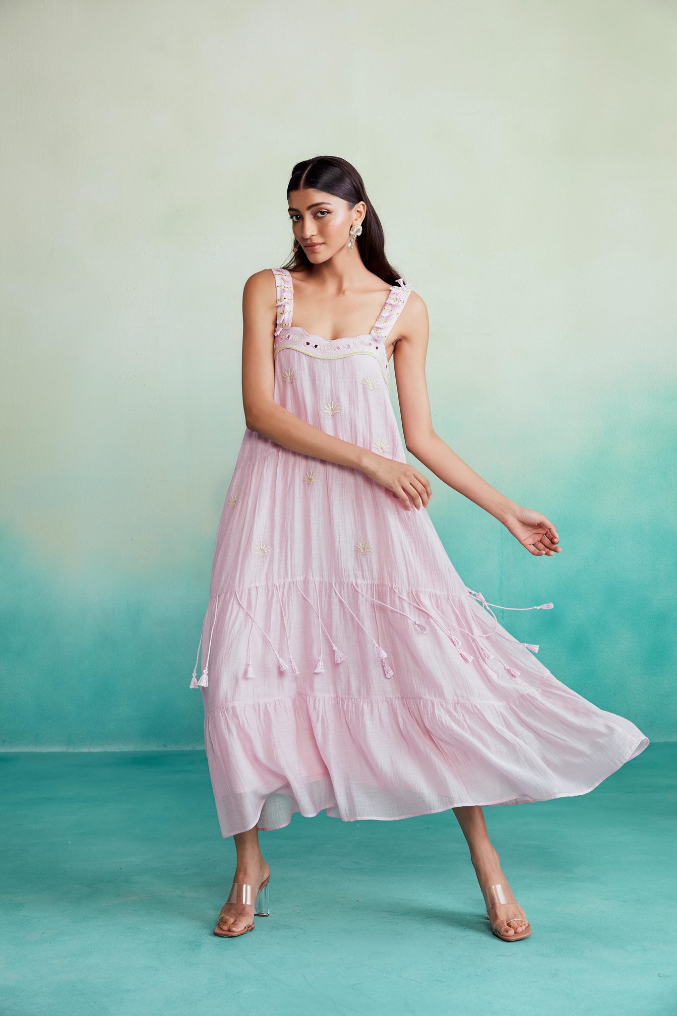 The Right Cut | Orchid Pink Blossom Dress | INDIASPOPUP.COM S The Right Cut | Orchid Pink Blossom Dress | INDIASPOPUP.COM S