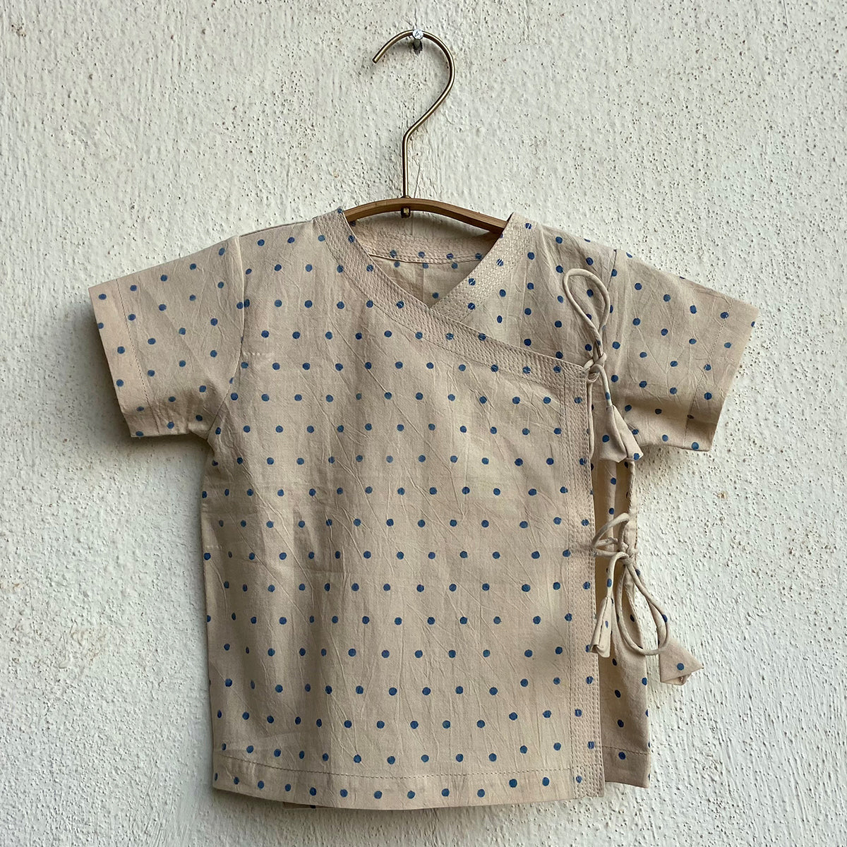 UNISEX ORGANIC INDIGO RAIDANA ANGARAKHA + MATCHING PANTS