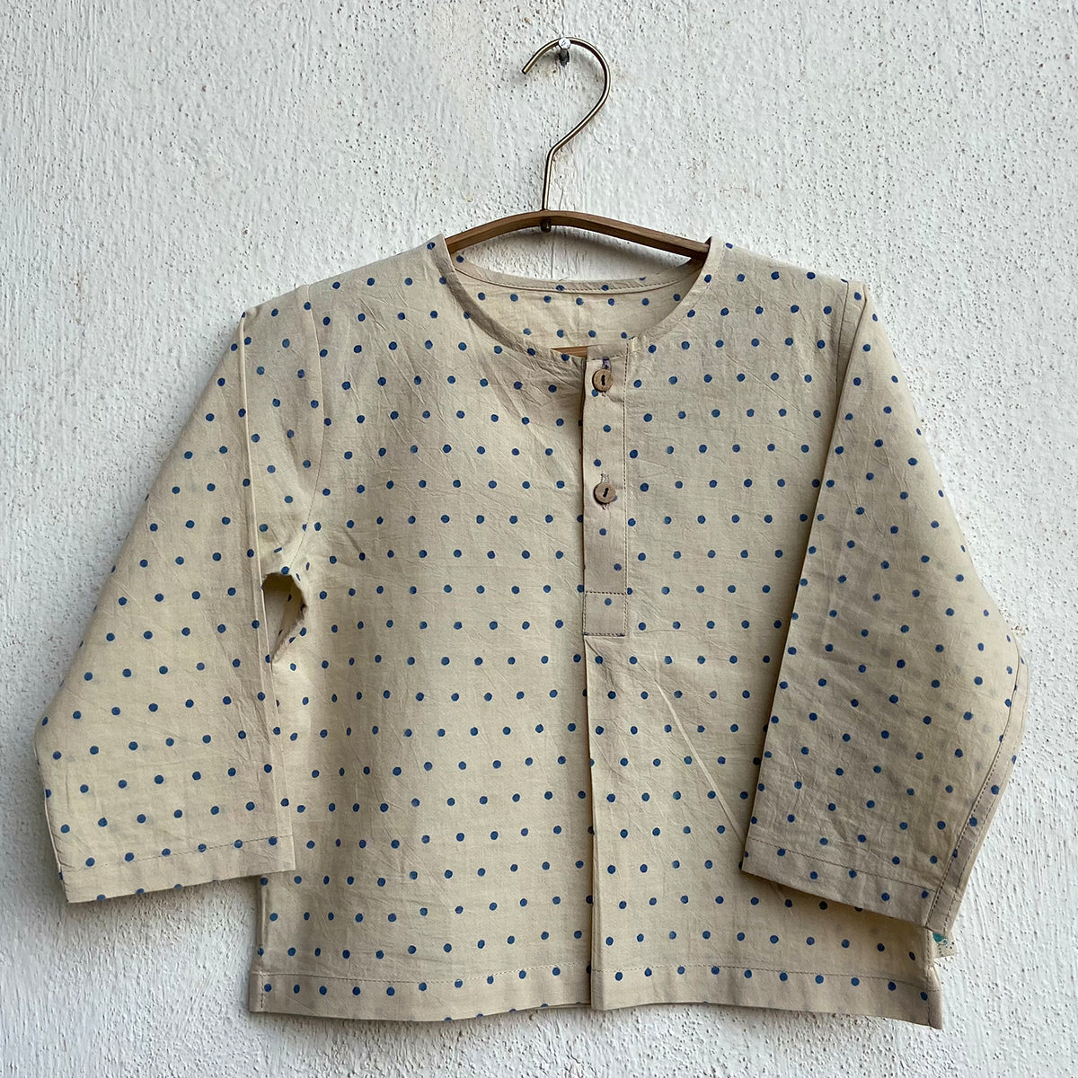 UNISEX ORGANIC INDIGO RAIDANA ANGARAKHA + MATCHING PANTS