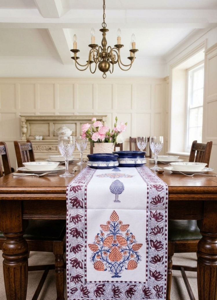 Block Print Home Linnen