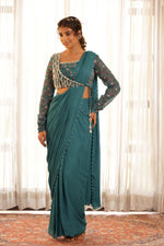 Load image into Gallery viewer, Mehraab drape saree
