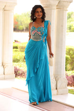 Load image into Gallery viewer, Shirin Drape skirt set
