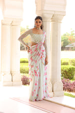 Load image into Gallery viewer, Daisy Drape saree
