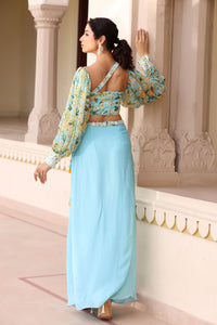 Gul drape skirt set