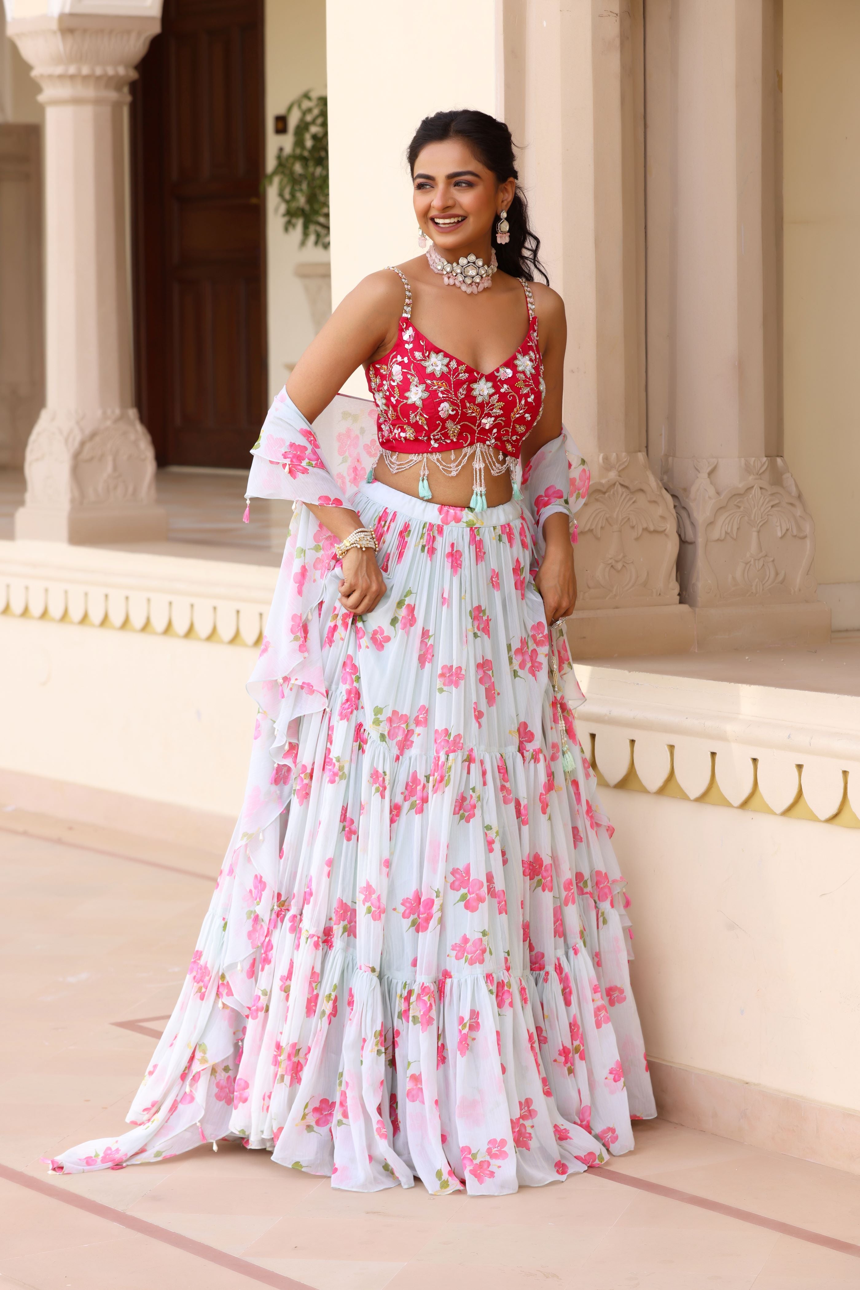 Bloom lehenga set