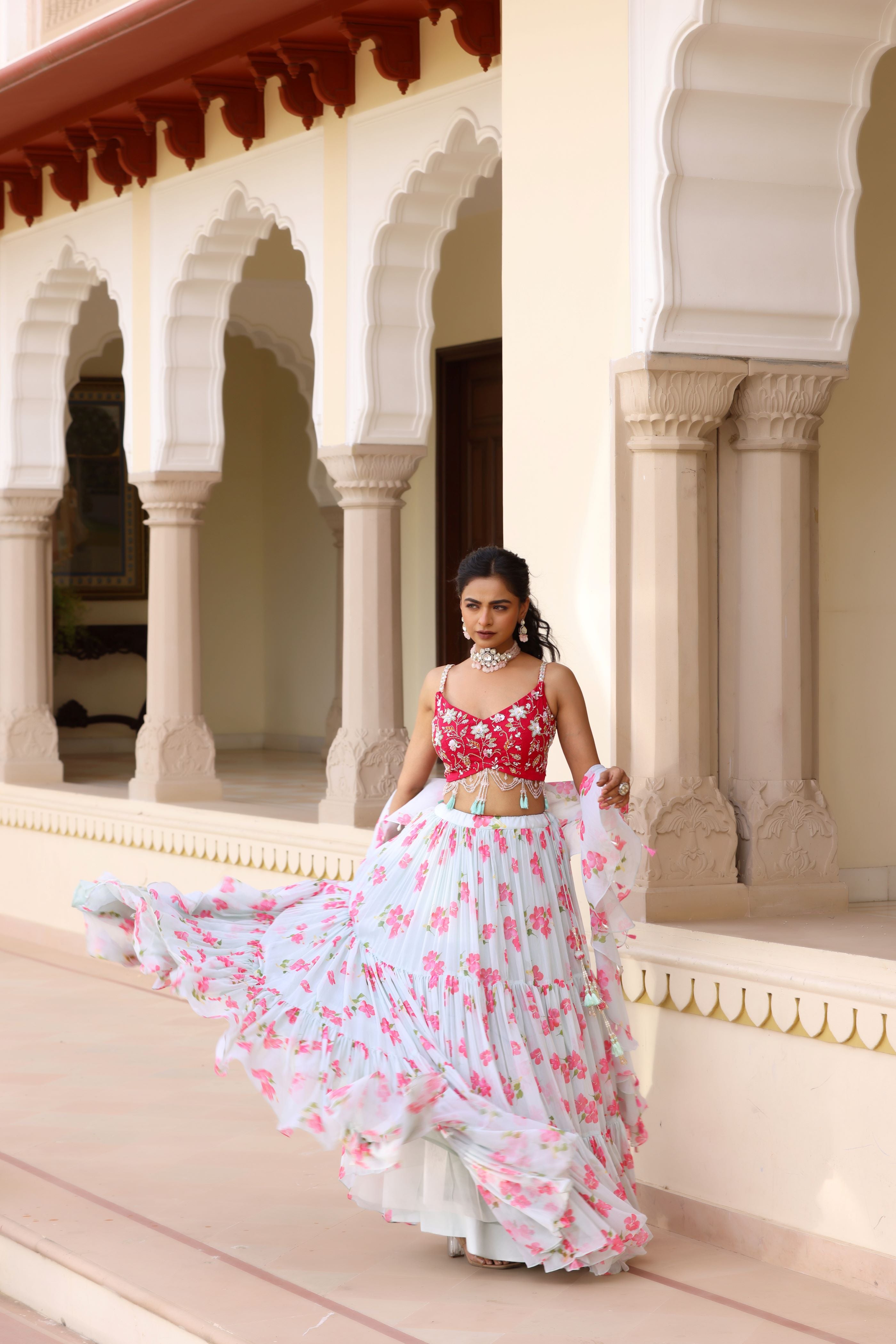 Bloom lehenga set