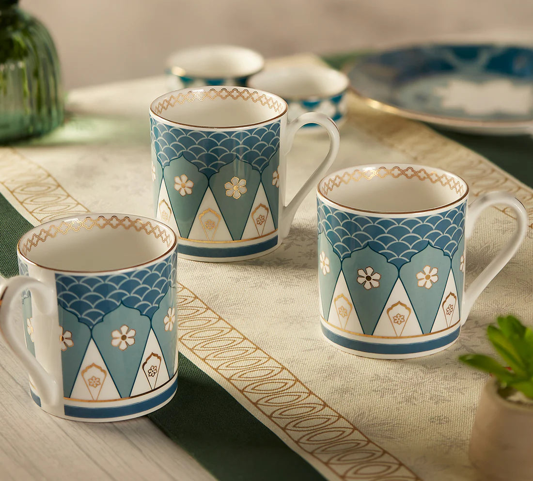 Oceanic Opulence Melon Coffee Mug Set of 6