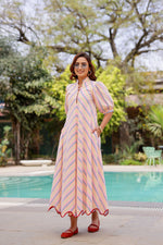 Load image into Gallery viewer, Stripe A-line Maxi Dress
