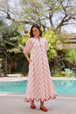 Load image into Gallery viewer, Stripe A-line Maxi Dress
