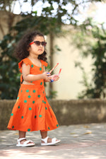 Load image into Gallery viewer, Girls Tangerine Dream Dress
