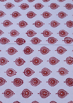 Load image into Gallery viewer, Red Floral Block Printed Table Cloth
