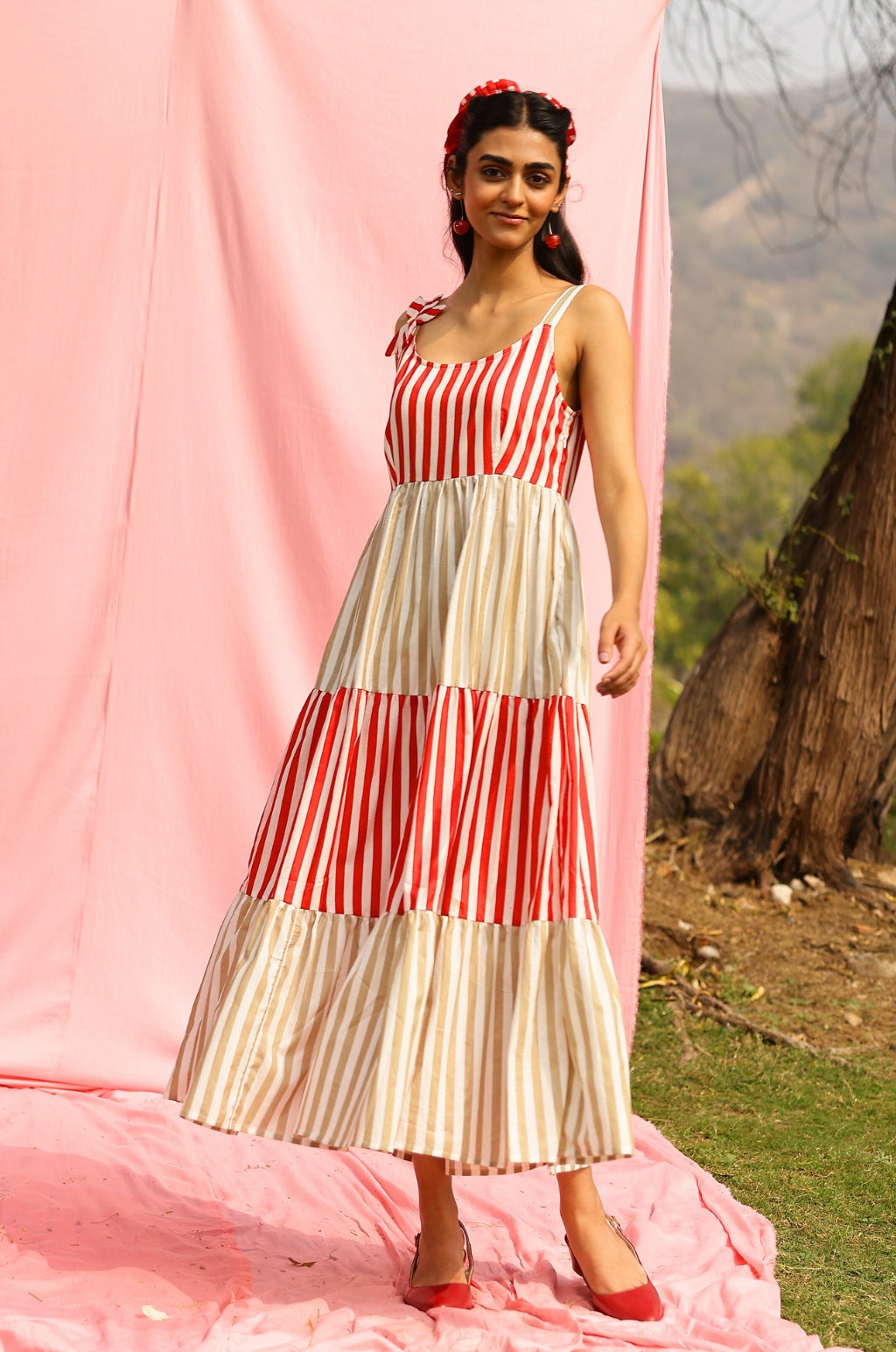 Candy Stripe Maxi Dress