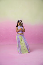 Load image into Gallery viewer, Rainbow dream skirt top set
