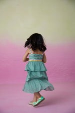 Load image into Gallery viewer, Minty whirlwind dress
