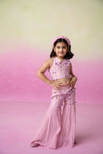 Load image into Gallery viewer, Petal pink sharara set
