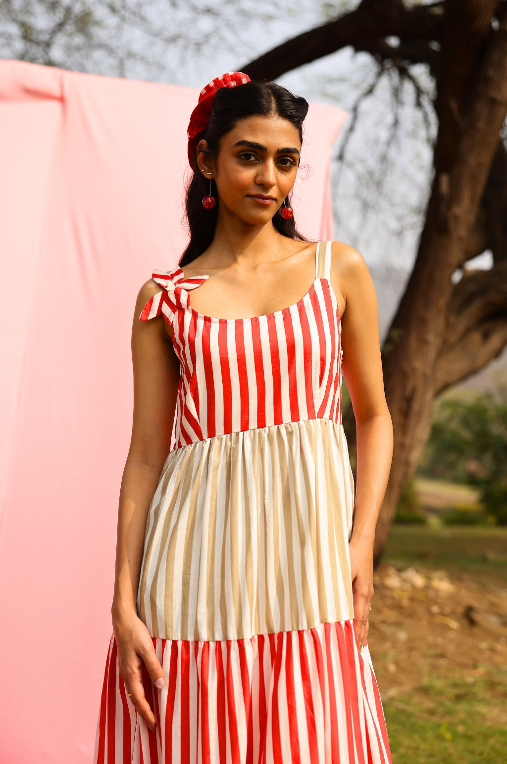 Candy Stripe Maxi Dress