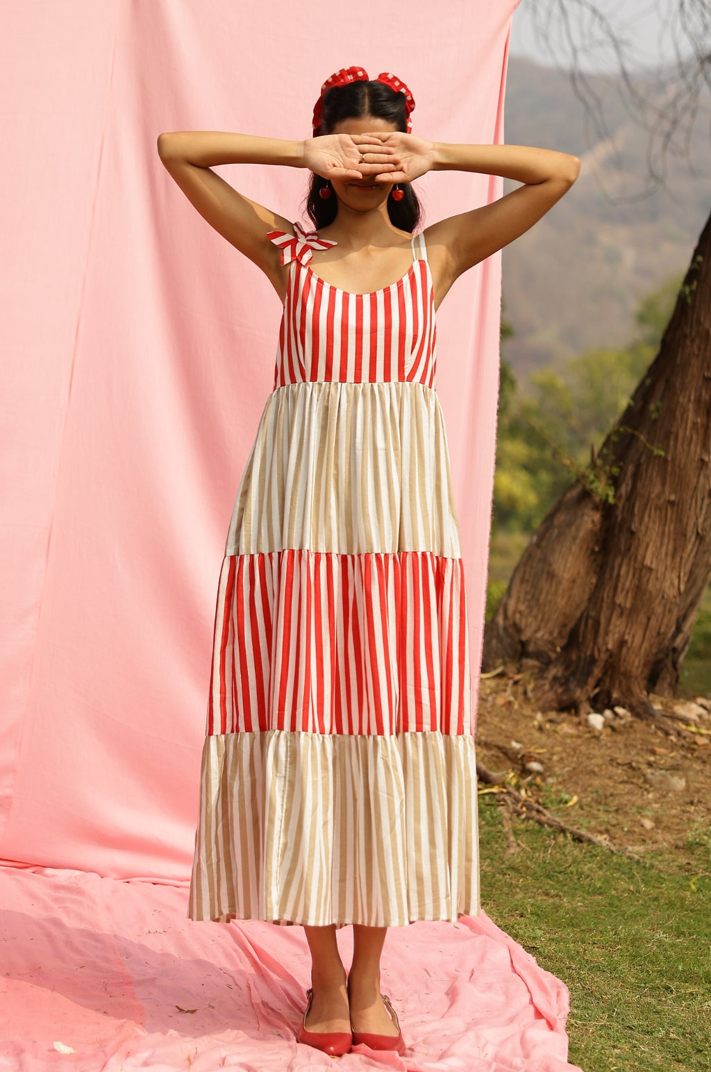 Candy Stripe Maxi Dress