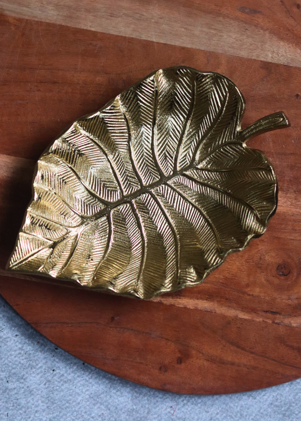 Golden Bliss Palm Leaf Bowl