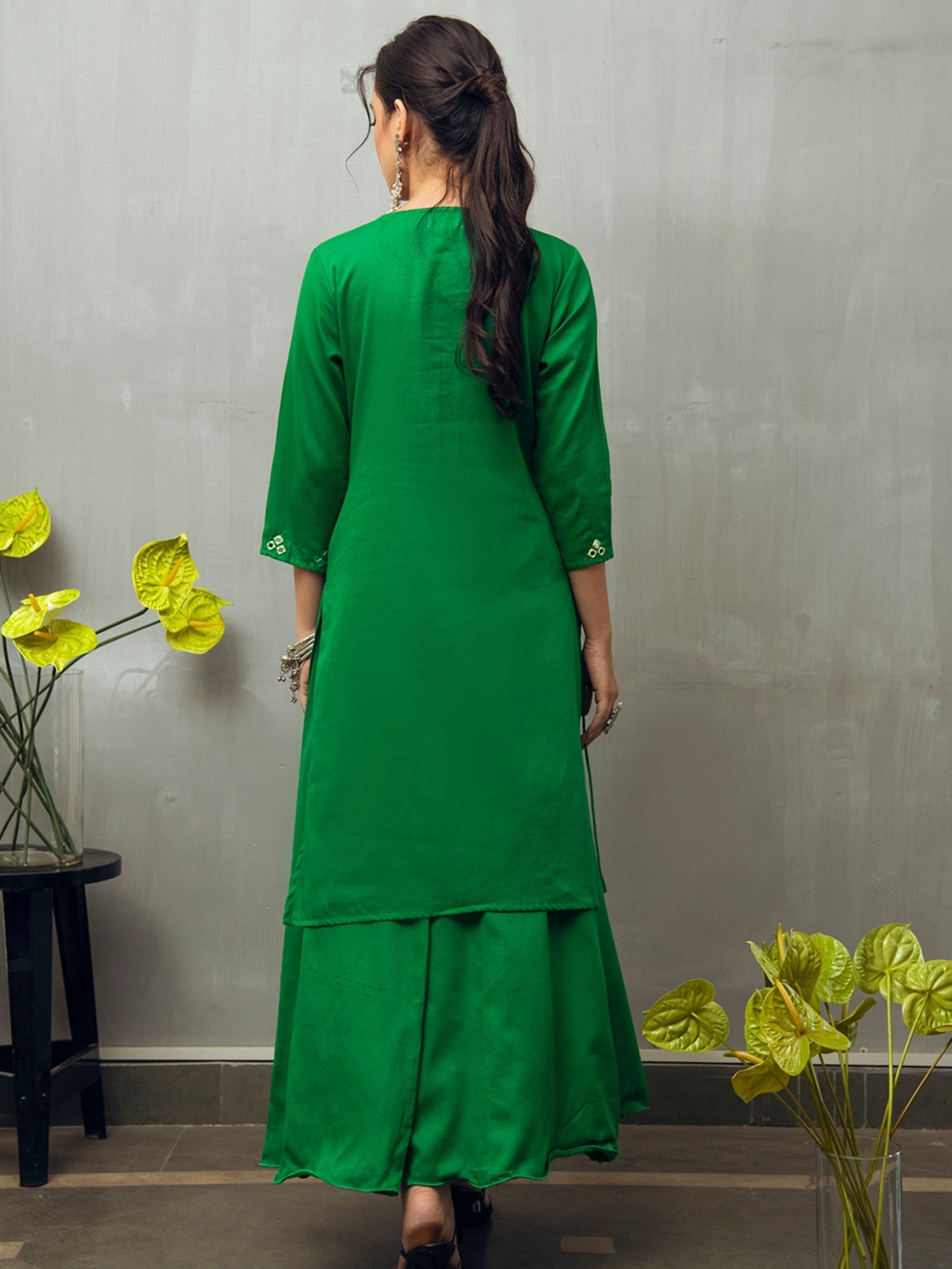 Sumadhya Kurta-Skirt Set with Dupatta