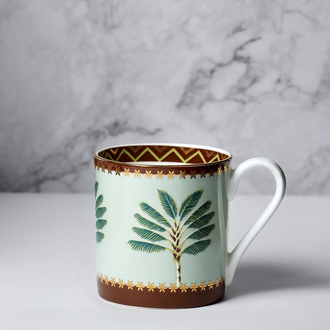 Grandeur Green Melon Coffee Mug Set of 6, 220 ml