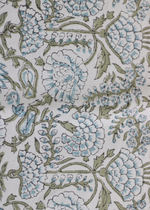 Load image into Gallery viewer, Peacock Fern Blue &amp; Green Table Runner
