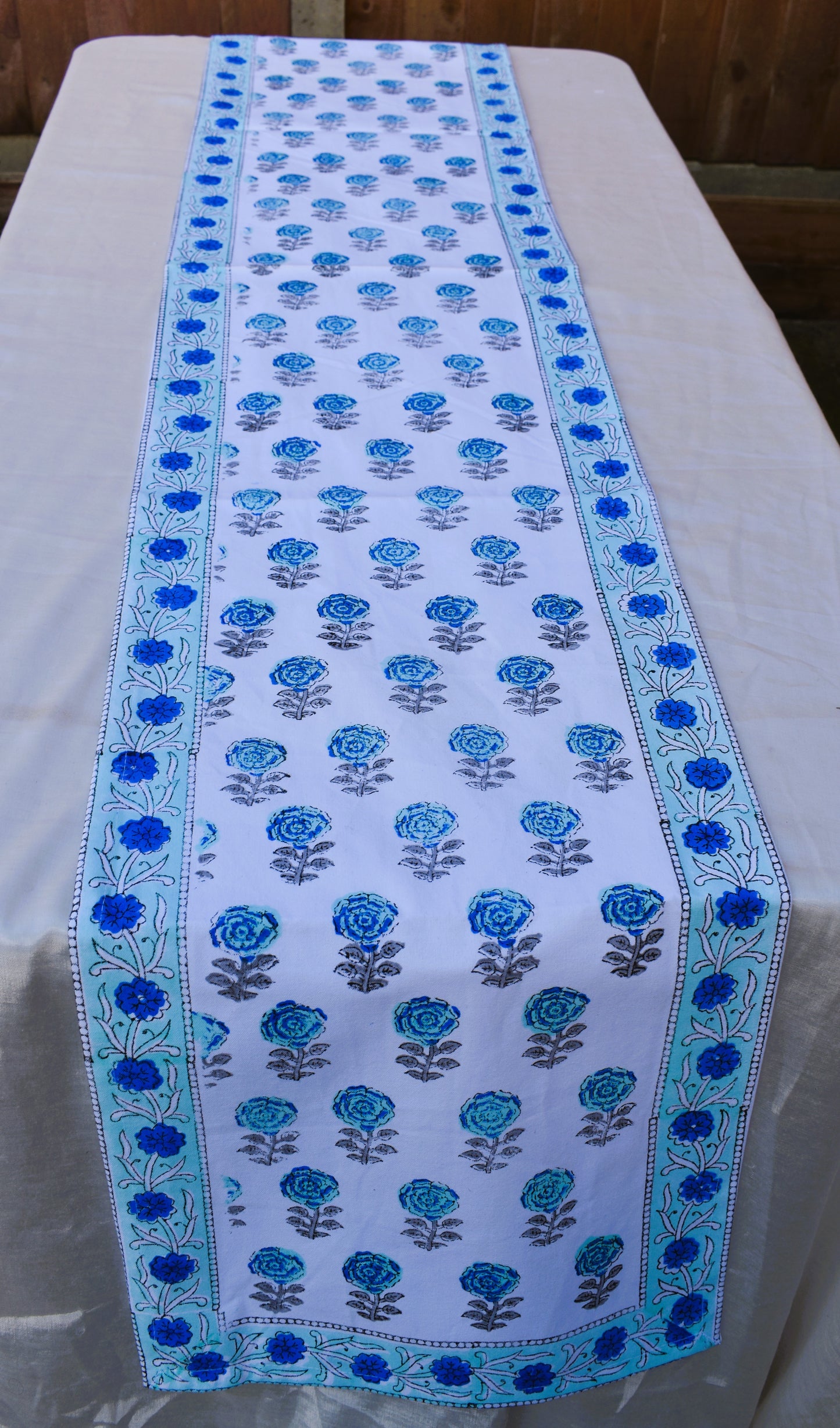 Angada - Blue Motif Table runner