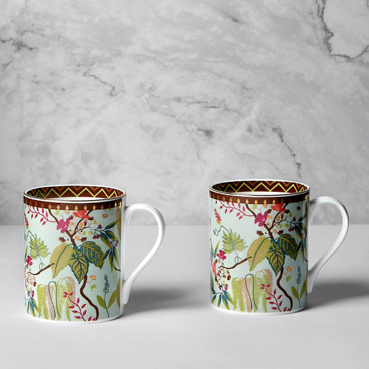 Grandeur Green Swing Milk Mug Set of 2
