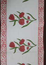 Load image into Gallery viewer, Pink Lily Block Print Table Runner
