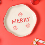 Load image into Gallery viewer, Christmas Handmade Dessert Plate
