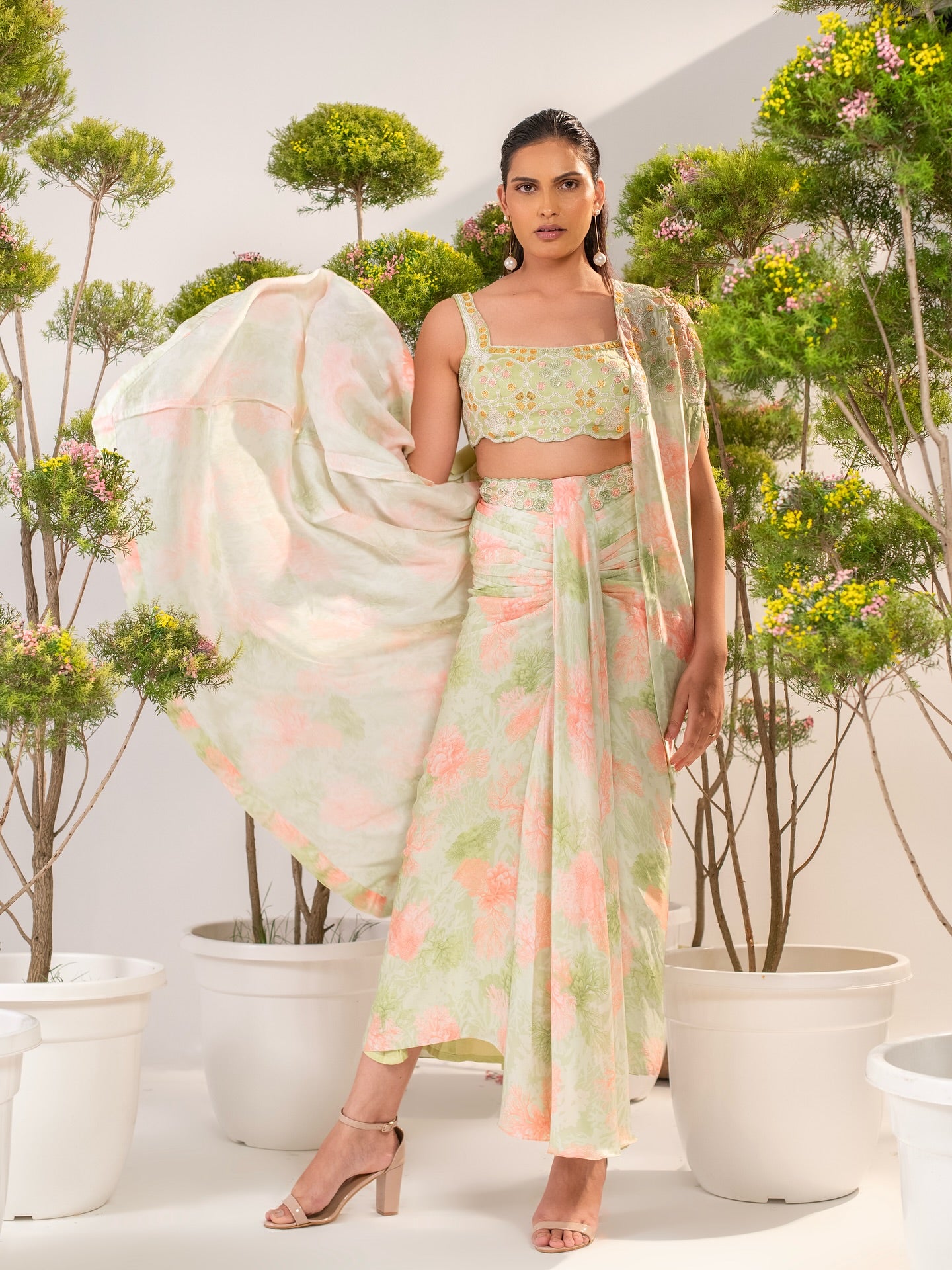 PISTACHIO BLOOM THREE PIECE SET