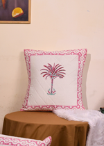 Load image into Gallery viewer, Light Pink Palm Cushion Cover - set of 2
