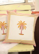 Load image into Gallery viewer, Yellow Palm Cushion Cover
