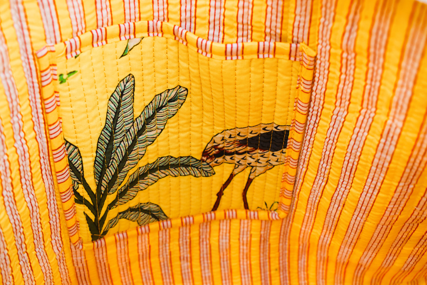 Yellow Zebra Tote Bag