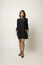 Load image into Gallery viewer, Embellished Collar Shirt Dress
