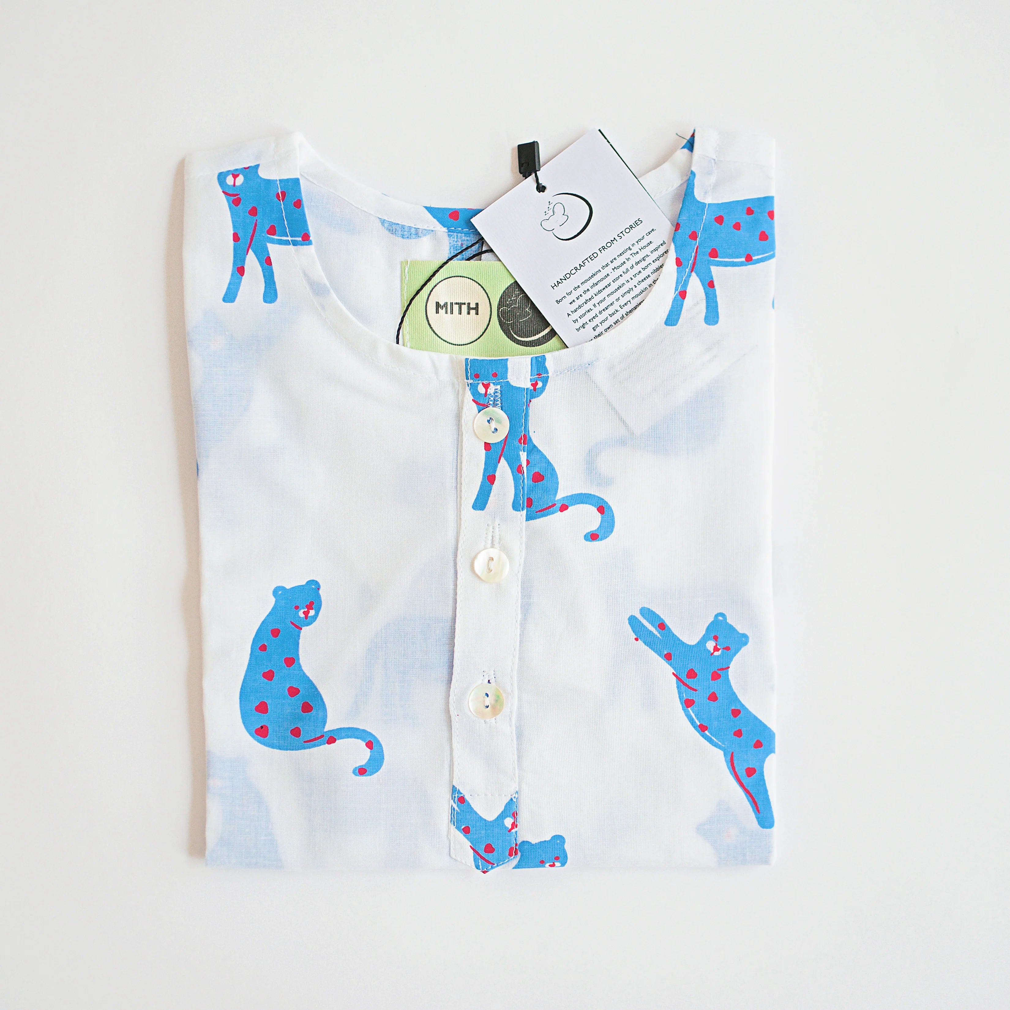 Blue Panther Night Dress for kids