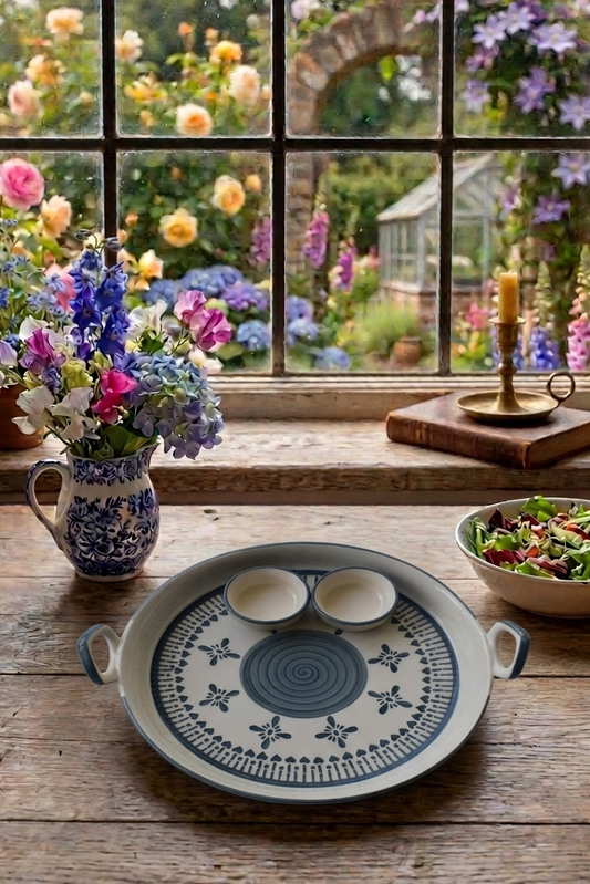 Grey Serve and Dip Platter