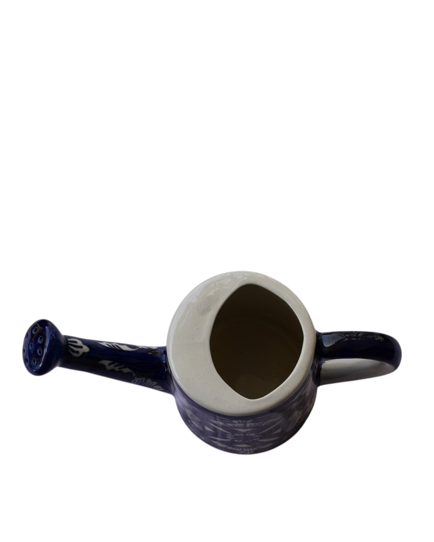 Bold Blue Pottery Ceramic Watering Can/Vase