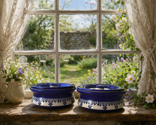 Badal - Blue Pottery Serving Handi