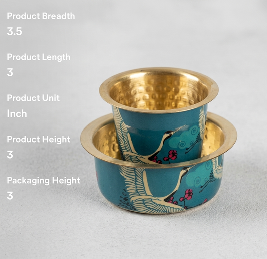 Indian filter coffee cups